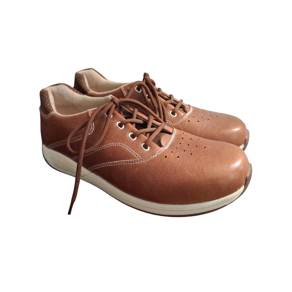 Drew Tour Brown Leather Orthopedic Walking Shoes Sneakers 8.5W